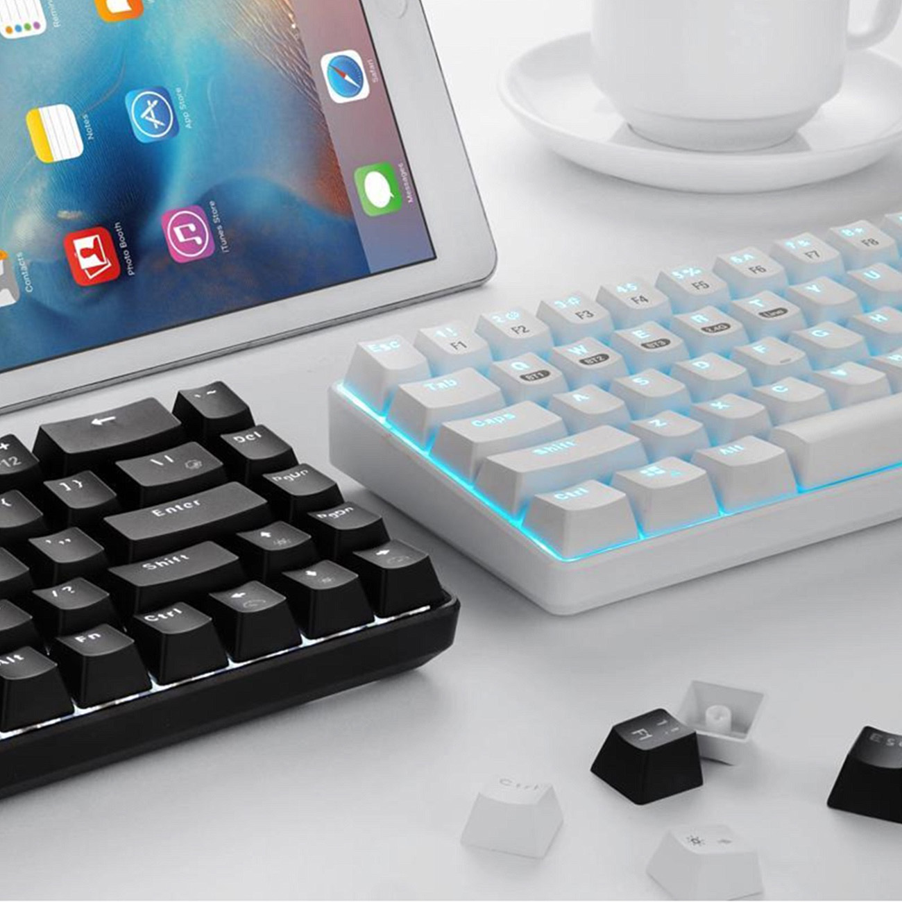 WUHAN WEI&WEN INTERNATIONAL TRANING 68-Key Wireless Bluetooth/USB Wired Gaming Mechanical Keyboard